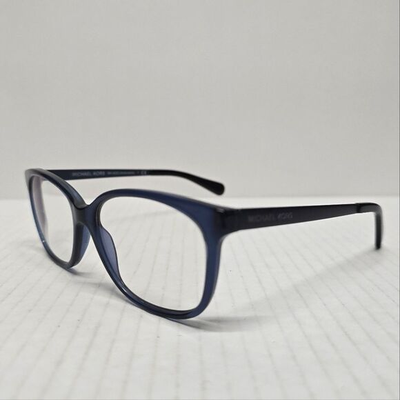 Michael Kors Eyeglasses Frames MK4035 Ambrosine 3199 Blue Cat Eye 53-15-135 main image 7